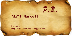Pál Marcell névjegykártya