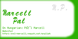 marcell pal business card
